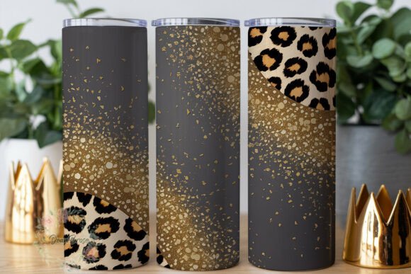 Black Gold Leopard Tumbler Wrap Design Review