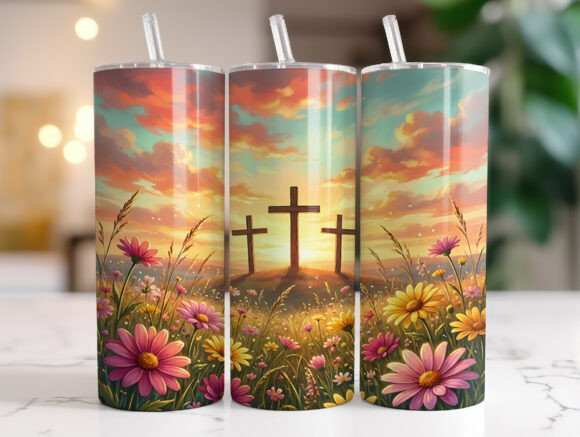 Christian Cross Wildflower Tumbler Wrap Review