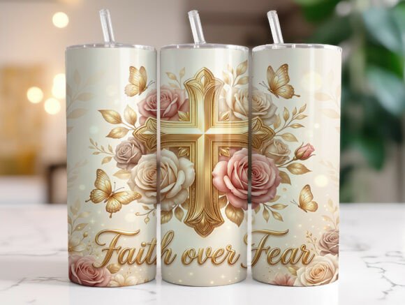 Elegant Christian Cross Floral Tumbler Review