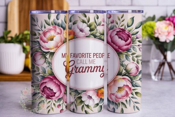 Grammy Floral Watercolor Tumbler Wrap Review