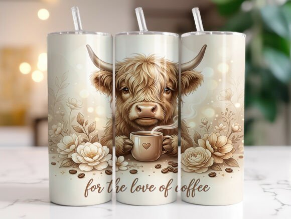 Highland Cow Coffee Lover Tumbler Wrap Review