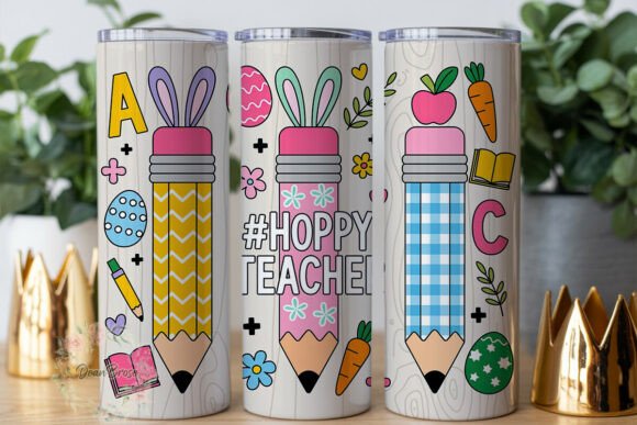 Hoppy Teacher Pencil Tumbler Wrap Design Review