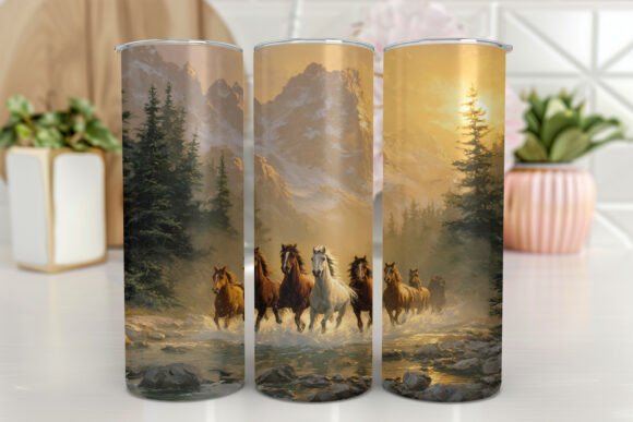 Horse 20 Oz Skinny Tumbler Embroidery Design Review