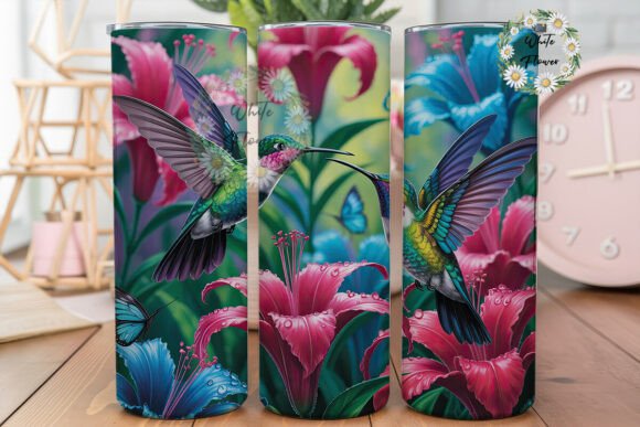 Hummingbird Floral Garden Tumbler Wrap Design Review