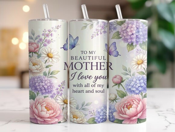 Mother Floral Butterfly Quote Tumbler Design Review