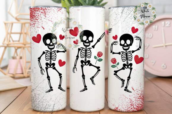 Skeletons Roses Hearts Tumbler Wrap Review