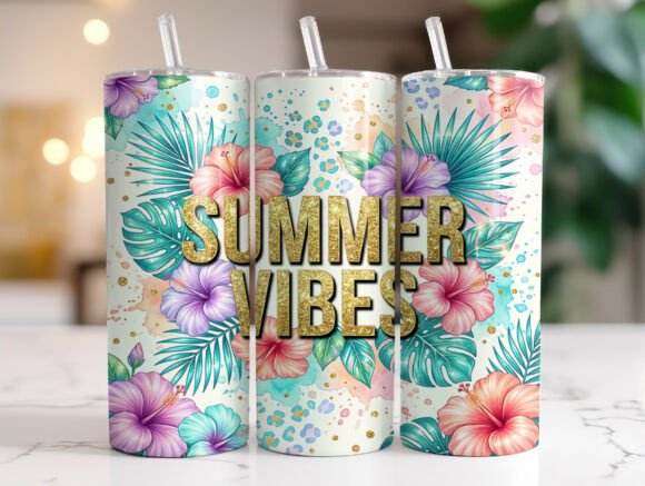 Summer Vibes Tropical Hibiscus Tumbler Review