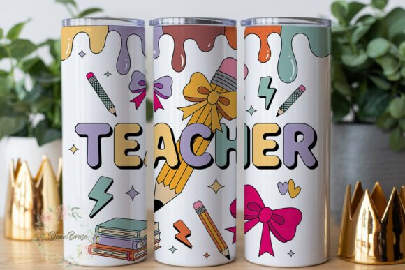 Teacher Appreciation Drip Tumbler Wrap P Review